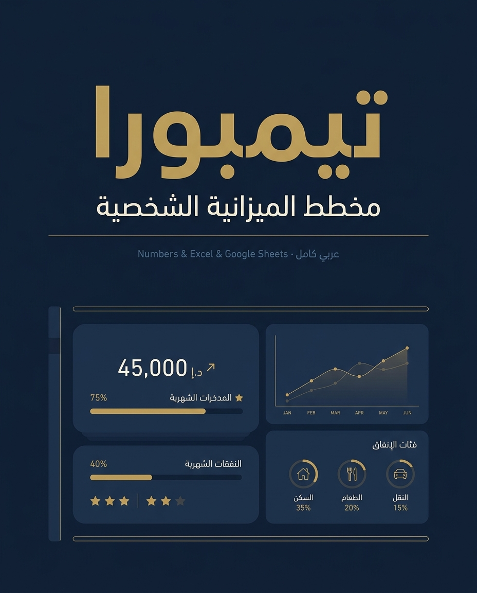 TIEMPURA — مخطط الميزانية الشخصي